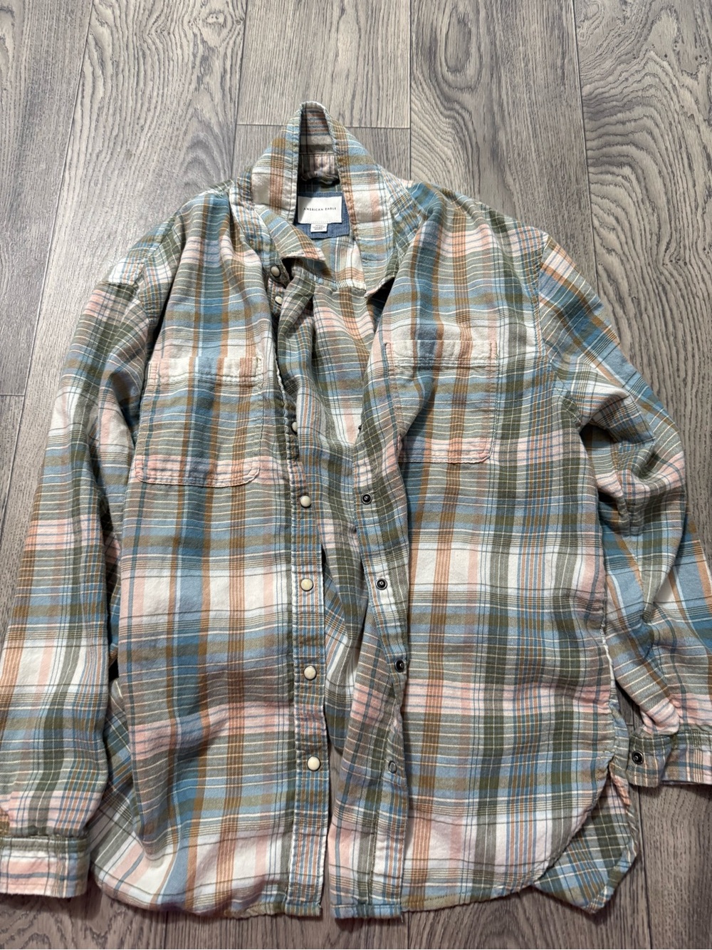 American Eagle Plaid Flannel Shirt